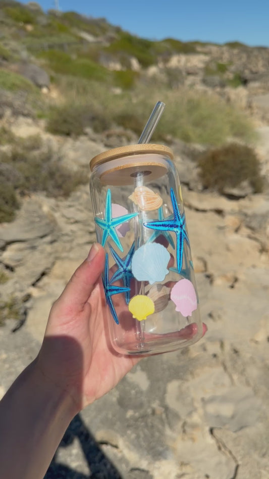 Starfish Glass Tumbler