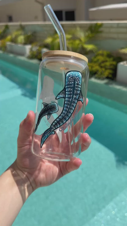 Whale Shark Glass Tumbler