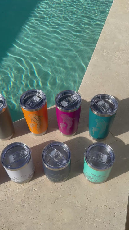 Teal Whale Shark Insulated Travel Mug