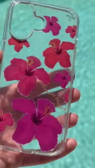 Hibiscus Dream Clear Phone Case