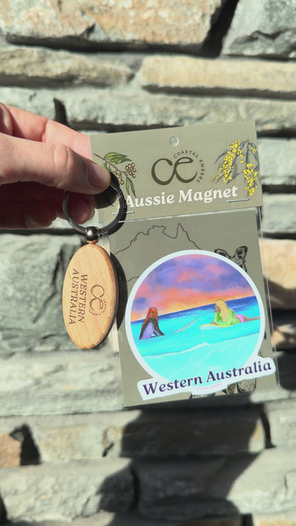 Surfer Sunset Magnet