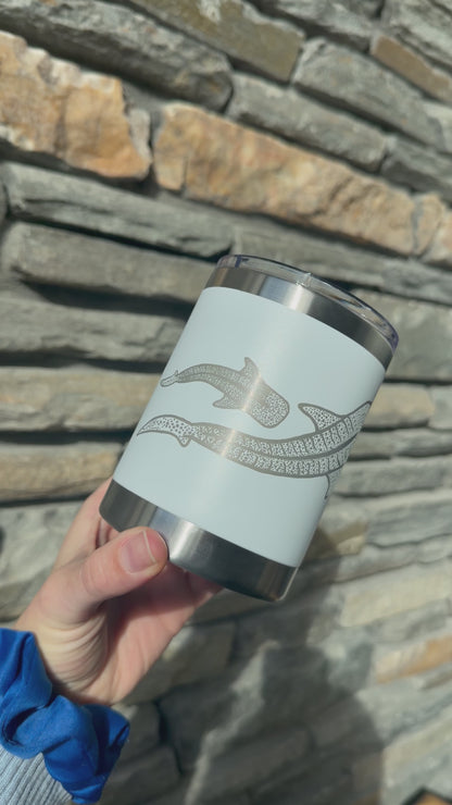 White Whale Shark 295ml Insulated Mug with Magnetic Lid