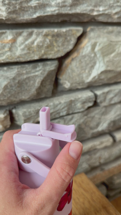 Hibiscus Dream Lilac Water Bottle