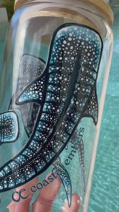Whale Shark Glass Tumbler