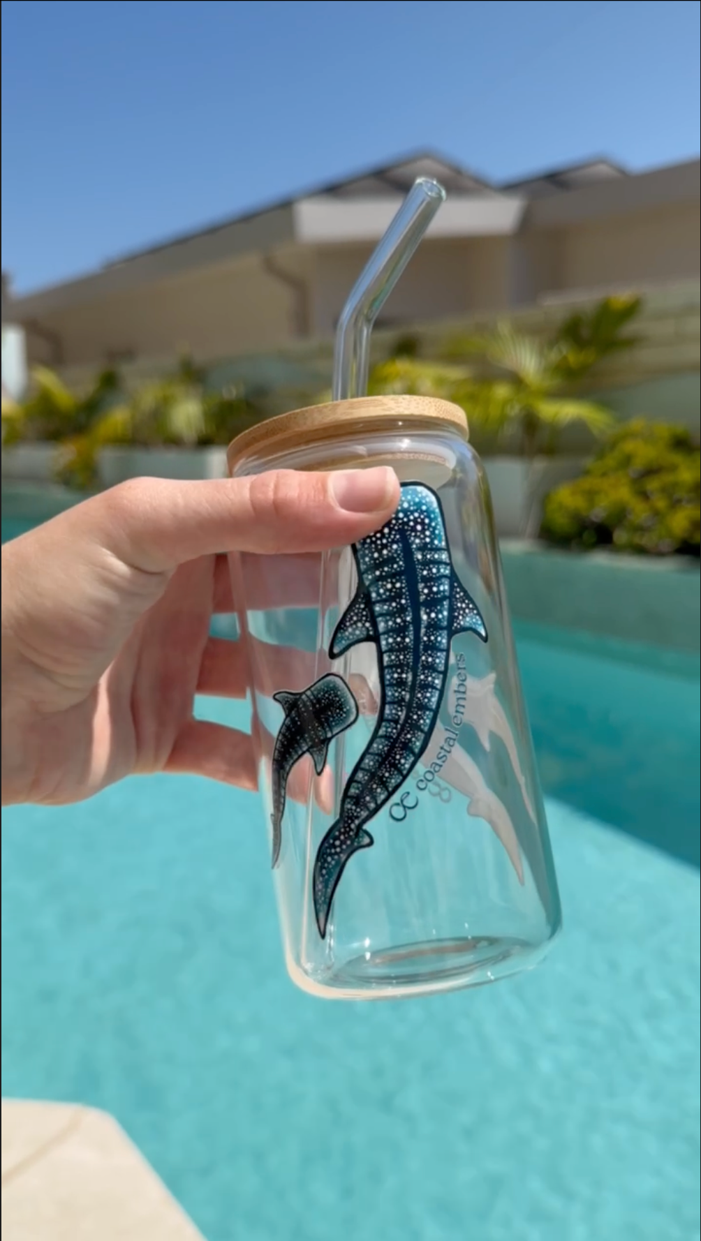 Whale Shark Glass Tumbler